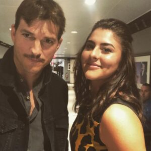 Ashton Kutcher Instagram - This gal seems to think she can beat me at tennis. 🎾 Ha Ha @biancaandreescu_  @jimmyfallon show tonight