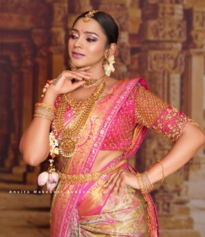 Ashvini Instagram - She shines brighter than any diamond, Look Created In Our Ongoing Pro Batch 🔥❤️

Join Our Upcoming Batch To Learn These Skills 

6️⃣3️⃣6️⃣2️⃣1️⃣9️⃣3️⃣7️⃣0️⃣2️⃣

Mentor @glamupbyanvita 
Hairdo @hairartistry_by_gagana 
Inframe @thisis_ashvini 
Photography @arunkummar_portraits 
Outfit @classy_renthouse 
Jewellery @rentaljwelleryinbanglore 

#makeupartist #makeupeducation #makeupeducator #makeuptutorial #makeupdemo #makeuptutorial #instagood #insta #ᴠɪʀᴀʟᴘᴏsᴛs