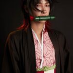 Atthaphan Phunsawat Instagram - @gun_atthaphan #nezuko #demonslayer #bsetmakeuphalloween2023 Demon slayer
