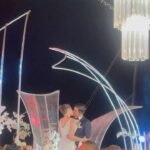 Aulia Sarah Instagram – what a beautiful wedding party of @enzystoria and Maulana Kasetra ✨✨

congratulations love birds 🖤🖤 #ENZupwithMOL Six Senses Uluwatu
