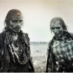 Austin Amelio Instagram – Hard to believe this has some sort of ending. I’ll believe it when it happens. Here’s some photos I’ve taken on film through out the years.

1) Norman in a monkey mask
2) a Mime blowing a kiss
3) Walker waiting in the wings
4) my chair in between Lennie James and Garrett Dillahunt. Two of my favorites
5) a fake horse 
6) walkers 
7) Lennie waiting for someone to call action