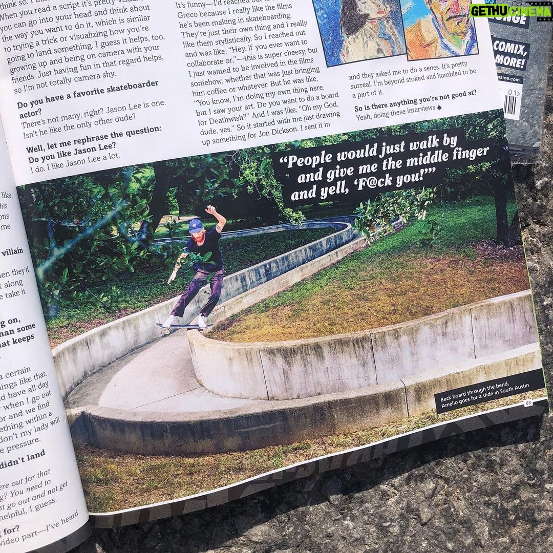 Austin Amelio Instagram - Unreal. Made it in the Bible. Thanks to our community @nocomplyatx for keeping all of us fired up, and @sieben_up @dylanmakar and @matthewjmunson for making it happen with the photos! @thrashermag