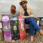 Austin Amelio Instagram – ✨My paintings are on @deathwishskateboards and they’re out today. ✨Holy shit 🤠

“See the Moon” series 

Thanks to @jimgreco 

Thank you @kirby29 @smokeeyes @psychodro66 for your rad ideas. 

@danglife for helping me lay em out. 

Blown away. Go git yourself one.