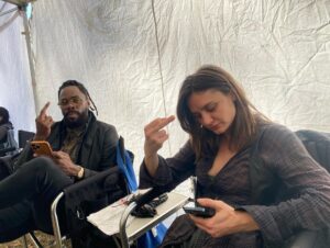 Austin Amelio Instagram - @feartwd circus. Last season starts tomorrow. ❤️

@kingofbingo @christineevangelista @jennaelfman @danaygarcia1