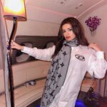 Avneet Kaur Instagram - Lewkkkk 👽 Deets: Wearing @diesel Bag @balenciaga Scarf @louisvuitton Watch @bulgari Boots @officeshoes Up in the Sky
