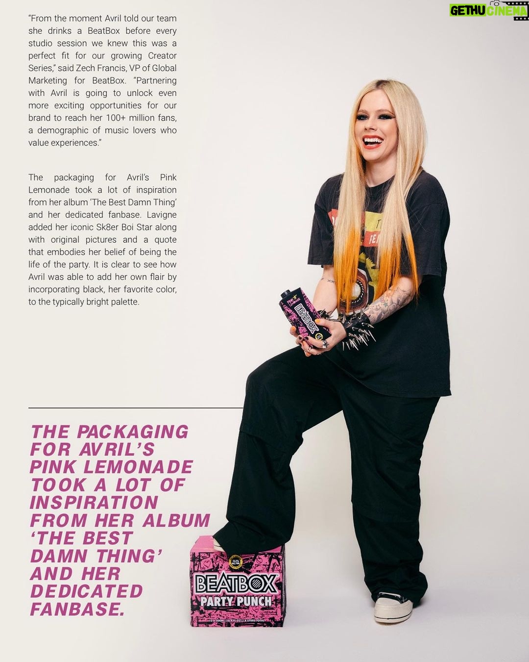 Avril Lavigne Instagram - We’re on the cover of @fbmagazine’s July issue with our @avrillavigne pink lemonade collab 💖🍋 Learn all about how this epic collaboration came together via the 🔗 in our bio 🔥