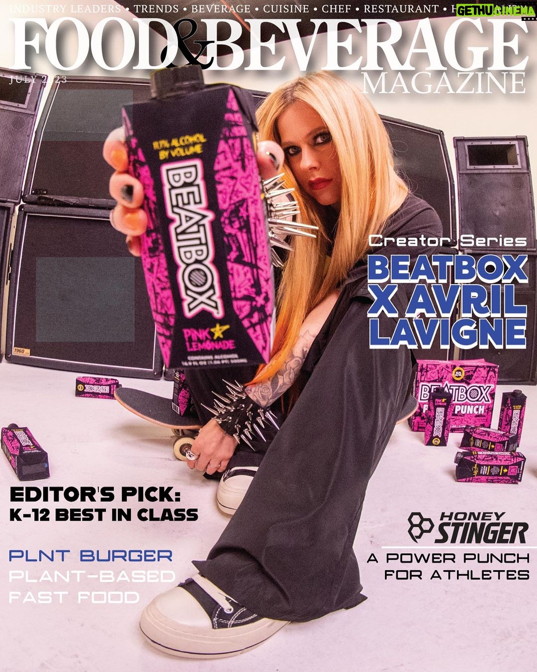 Avril Lavigne Instagram - We’re on the cover of @fbmagazine’s July issue with our @avrillavigne pink lemonade collab 💖🍋 Learn all about how this epic collaboration came together via the 🔗 in our bio 🔥