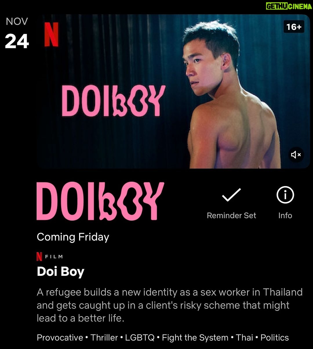 Awat Ratanapintha Instagram - Counting down 2 days until ‘DOI BOY’ will stream globally on Netflix in over 190 countries. I’m super excited. Let’s set a reminder and watch together this Friday🥹. #DOIBOY #ดอยบอย #NetflixTH