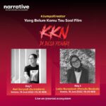 Awi Suryadi Instagram - #JUMPA KREATOR eps. "Yang Belum Kamu Tau Soal Film KKN Di Desa Penari" Di kesempatan ini, Narramin mau ajak Narrafrens kepoin keseruan di balik layar film @kknmovie 😱 Bahkan, Narramin berhasil mengundang 2 tokoh langsung: 📌DAY 1 bersama @awisuryadi (Sutradara) ⏰ 14 Juni 2022 (15.30 WIB) 📌 DAY 2 bersama @lelelaila (Penulis Naskah) ⏰ 16 Juni (19.00 WIB) See you there! Jangan lupa ajak teman-teman kamu ya, Narrafrens! | Narasi Creative Ecosystem #Narrative #KKNdiDesaPenari #KKNMovie