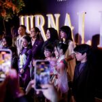 Awi Suryadi Instagram - Purple is the new black! From the Gala Premiere of Jurnal Risa. Starts streaming May 27th exclusively on @disneyplushotstarid !
