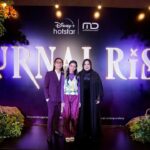 Awi Suryadi Instagram - Purple is the new black! From the Gala Premiere of Jurnal Risa. Starts streaming May 27th exclusively on @disneyplushotstarid !