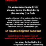 Awsten Knight Instagram - TEXAS - RSVP BY EMAILING YOUR NAME AND HOUSTON SNEAKING OUT OF HEAVEN TOUR TICKET RECEIPT TO waterparkstx@mddn.co LIMITED TO 140 - SEE YOU THERE