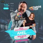 Axel Instagram - Amanhã, 6a, dia 18, vou estar ao vivo no programa @tardetop com a @nanivenanciooficial na @oficialrbtv para cantar, conversar e antecipar o show Natalino em São Paulo no @teatrodasartes no @shoppingeldorado dia 7 de Dezembro. Ingressos em sympla.com.br Para assistirem à emissão ao VIVO tenho o link no stories ;) #axel #axelworldtour #axelnaredebrasil #tardetop #nanivenancio #axelnatardetop