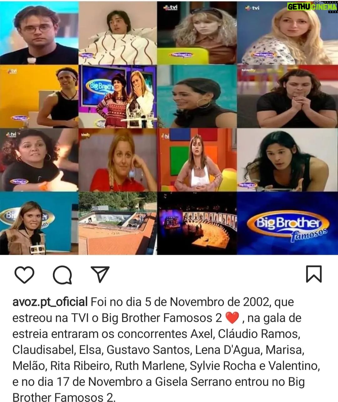 Axel - 38 Likes - Eiiiiita. 20 anos? Já? Parece que foi ontem. @tvioficial @tvireality @bigbrothertvi