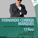 Axel Instagram - Sábado há romaria até ao Montijo. Quem não aparecer lá é mau feio! Fernando Correia Marques - OFICIAL Gala Comemorativa dos 45 anos de Carreira 17 fev. // sáb. // 21h30 Música // M/6 // Gratuito* *mediante levantamento de bilhetes (2 bilhetes pax. até ao limite de lugares da sala) Duração: 90' Fernando Correia Marques celebra 45 anos de carreira discográfica e pretende assinalar a data numa Gala comemorativa entre amigos e para o seu público, no Cinema Teatro Joaquim D’Almeida. >𝙄𝙣𝙛𝙤𝙧𝙢𝙖çõ𝙚𝙨 / 𝘽𝙞𝙡𝙝𝙚𝙩𝙚𝙞𝙧𝙖 𝘾𝙏𝙅𝘼 tel.: 212 327 882 // terça a sexta 15h00 às 19h00 E-mail: ctjabilheteira@mun-montijo.pt