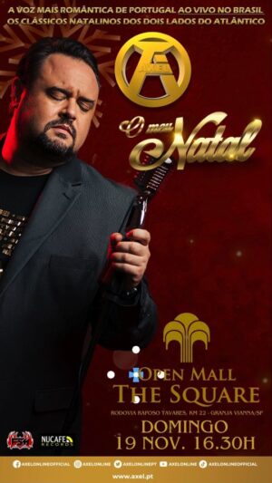 Axel Instagram - 🎄Domingo, 19 Nov. 16.30h @openmallthesquare em Granja Vianna, São Paulo. O Meu Natal...Ao Vivo. Estão todos convidados!
#axel #axel40 #axelaovivo #axeloneunatal #axelnopenmallthesquare