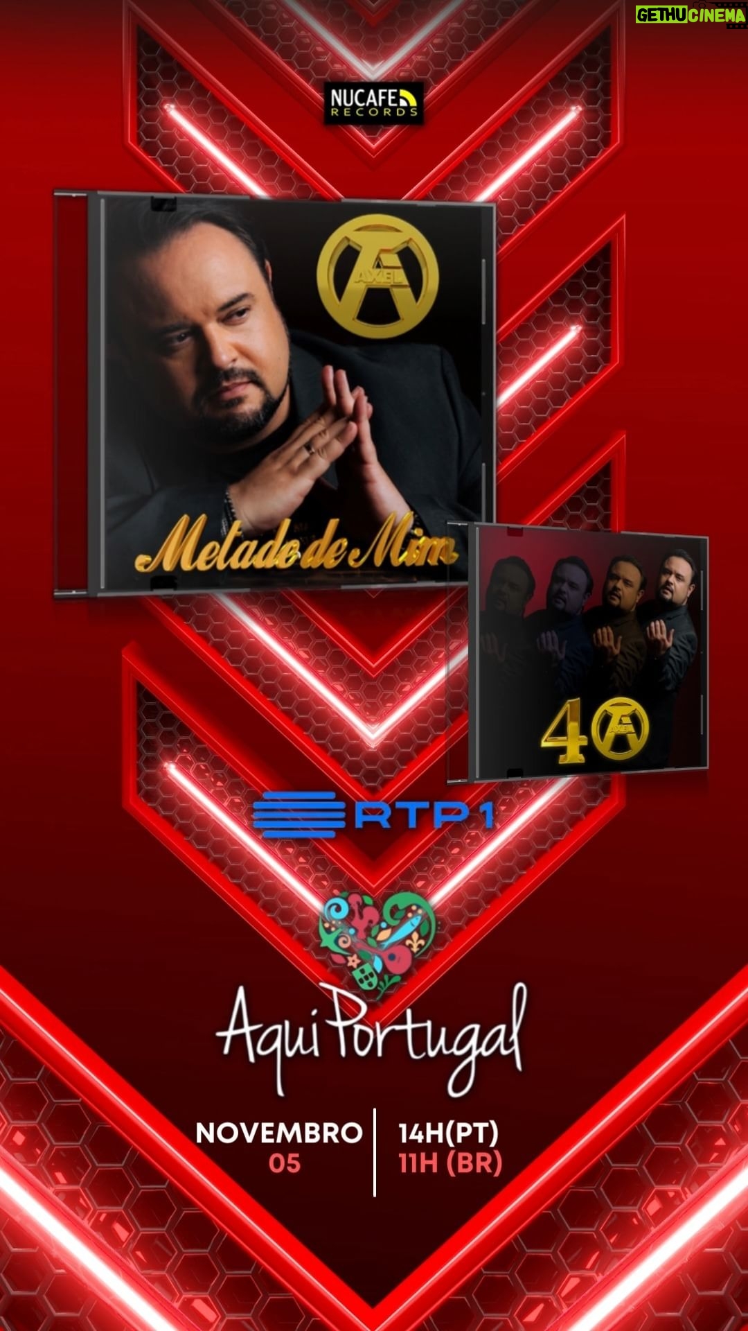 Axel - 38 Likes - Amanhã, Domingo, Ao Vivo. Música nova @aquiportugal.oficial na @rtppt
#axel40 #axel #axelnartp #axelnoaquiportugal