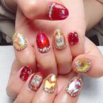 Aya Yamane Instagram - 💅🏻♦️✨ #アイマス #シャニマス #合同ライブ #idolmaster #緋田美琴 #newnail #newnails #宝石ネイル #赤ネイル