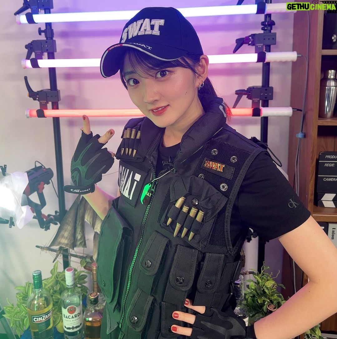 Aya Yamane Instagram - 今年はSWAT!!!! #やや綺譚 #生放送 #コスプレ #SWAT #ハロウィン #happyhalloween
