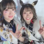 Aya Yamane Instagram - 『ウマ娘プリティーダービー5thEVENT ARENA TOUR GO BEYOND-GAZE-』DAY2 ありがとうございました！⭐️ めっかわギャルズたち🤟🏻❤︎ 一緒にGSK⭐︎を披露できてとっても嬉しかったです！ 間奏のパラパラはみんな真顔でやりました。いぇい。✌🏻 チーム青二！ このライブ期間中山根をたくさん励ましてくださった、 すごくすごく優しい先輩方です。 裏で不甲斐ないところをたくさん見せてしまったのですが 「大丈夫？」「頑張ろう！」ってずっと声をかけてくださって 本当に感謝でした。。かっこいい先輩に、私もなる。 ありがとうございました...！！ 今回なかなか写真を撮るタイミングが無かったのですが、 時間がない中一緒に撮ってくれた皆様、 ありがとうございました🥰 大好きなみんなとまた一緒に出られるように、 もっと頑張ります！！ ウマ娘のみんなは本当にかっこよくて優しくて頑張り屋さんです。 素敵なキャストの皆とこうやって一緒にいられて、 私はすごく幸せ者だって思った1日でした。 そしてダンサーさんも和太鼓チームの彩さんも、 素敵なパフォーマンスをありがとうございました！！💐🌟 そして足を運んでくださったトレぴの皆、 本当に本当にありがとう〜！！！ みんなのキラキラしたまなざし、ずっと忘れません🥰✨ またね〜！！！ #ウマ娘 #ウマ娘プリティーダービー #5th #live #名古屋 #gaze #ダイタクヘリオス ポートメッセなごや