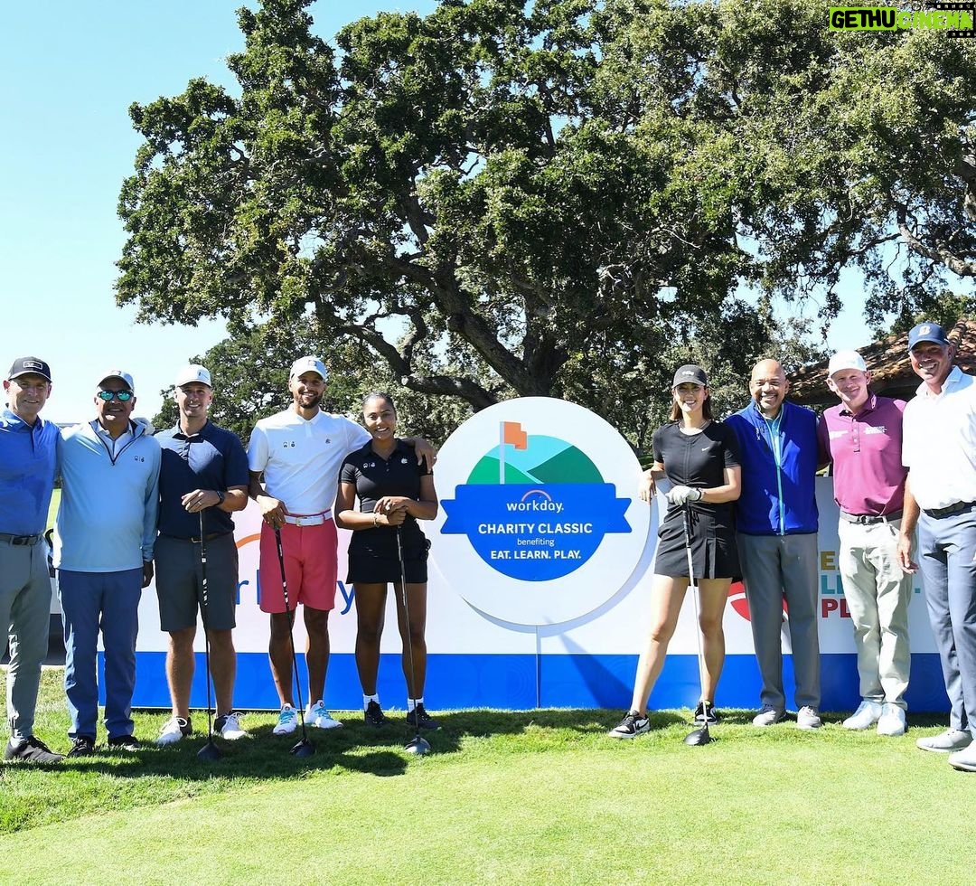 Ayesha Curry Instagram - Our 4th Annual @workday Charity Classic w/@eatlearnplay was our best one yet! Every year, we have an absolute blast celebrating with our incredible partners, raising funds to support Oakland youth, and having fun on the course ⛳️. THANK YOU to all, especially our generous host @workday and co-CEO Aneel Bhusri for their continued support, along with @lineagelogistics, @nuna_usa, @regencell_bioscience, and the Harman family. 📷 @noahgphotos/@gettyimages