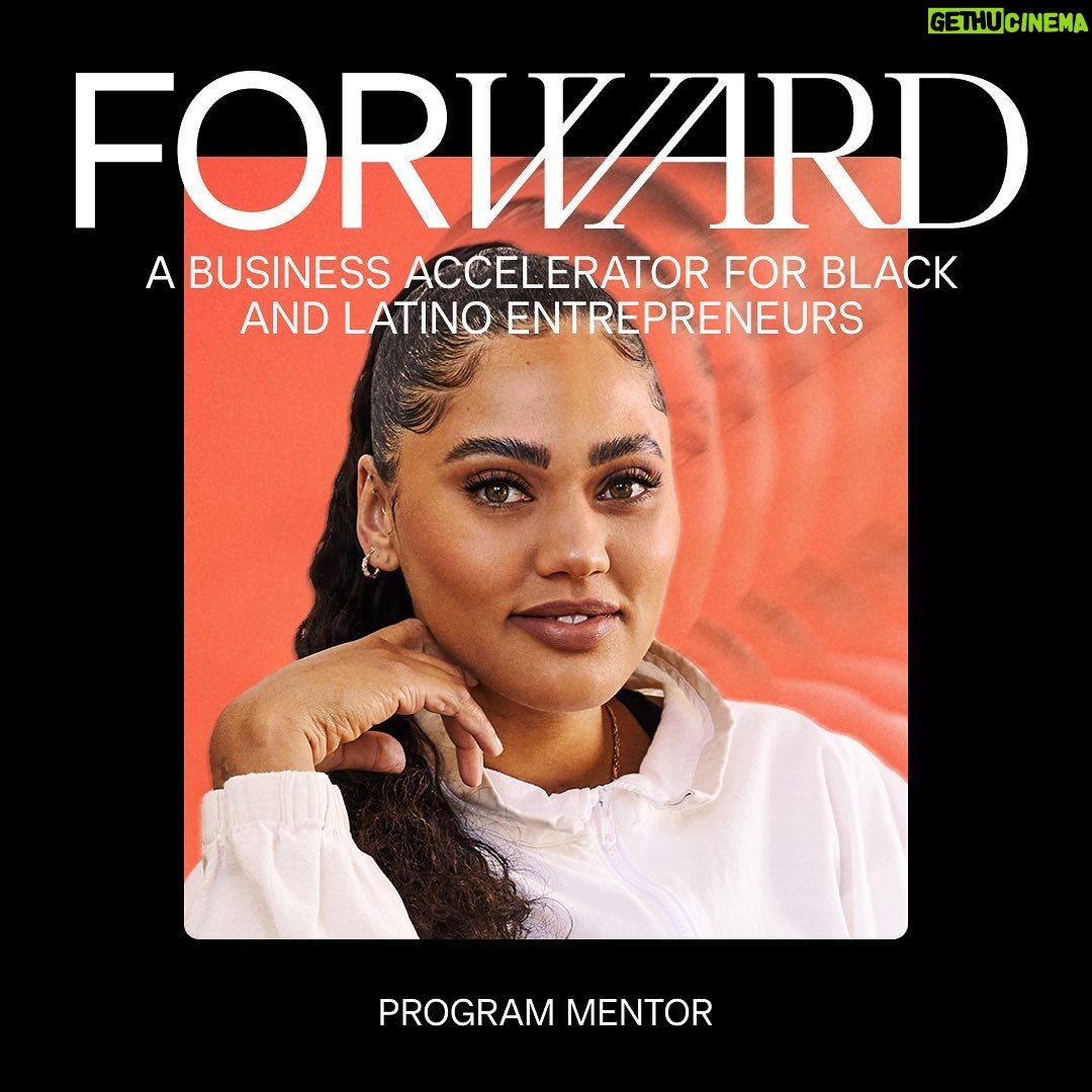 Ayesha Curry Instagram - I am excited to announce that I am one of the official Program Mentors for FORWARD, a new business accelerator from @square and @socialchangefnd to help more Black and Latino-owned businesses succeed. Apply now and start the next stage of your business. #poweredbysquare #ad