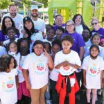 Ayesha Curry Instagram - Looking back on the special day @ayeshacurry and I spent recently with the students of @lockwood_steam_academy. We joined our @eatlearnplay team as we unveiled a new schoolyard and announced our foundation’s commitment to raise and invest $50 million in support and resources for Oakland students by the end of the 2025-2026 school year. We are working to transform the school experience for a generation of students and we’re just getting started!
