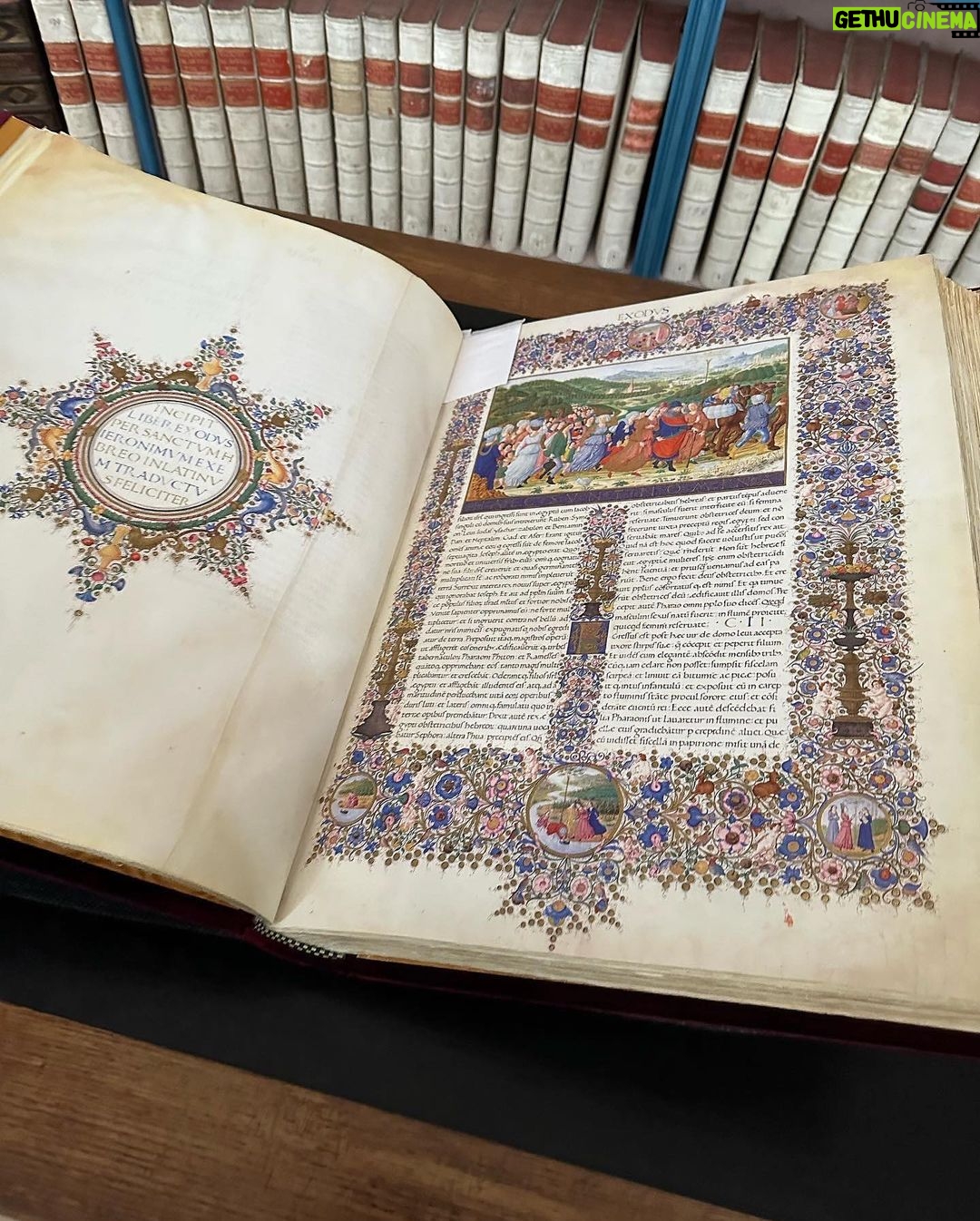 Ayesha Curry Instagram - Coolest library filled with codex artifacts from as far back as the 7th century and some Bibles that were illustrated by Salvador Dali. Fascinating.