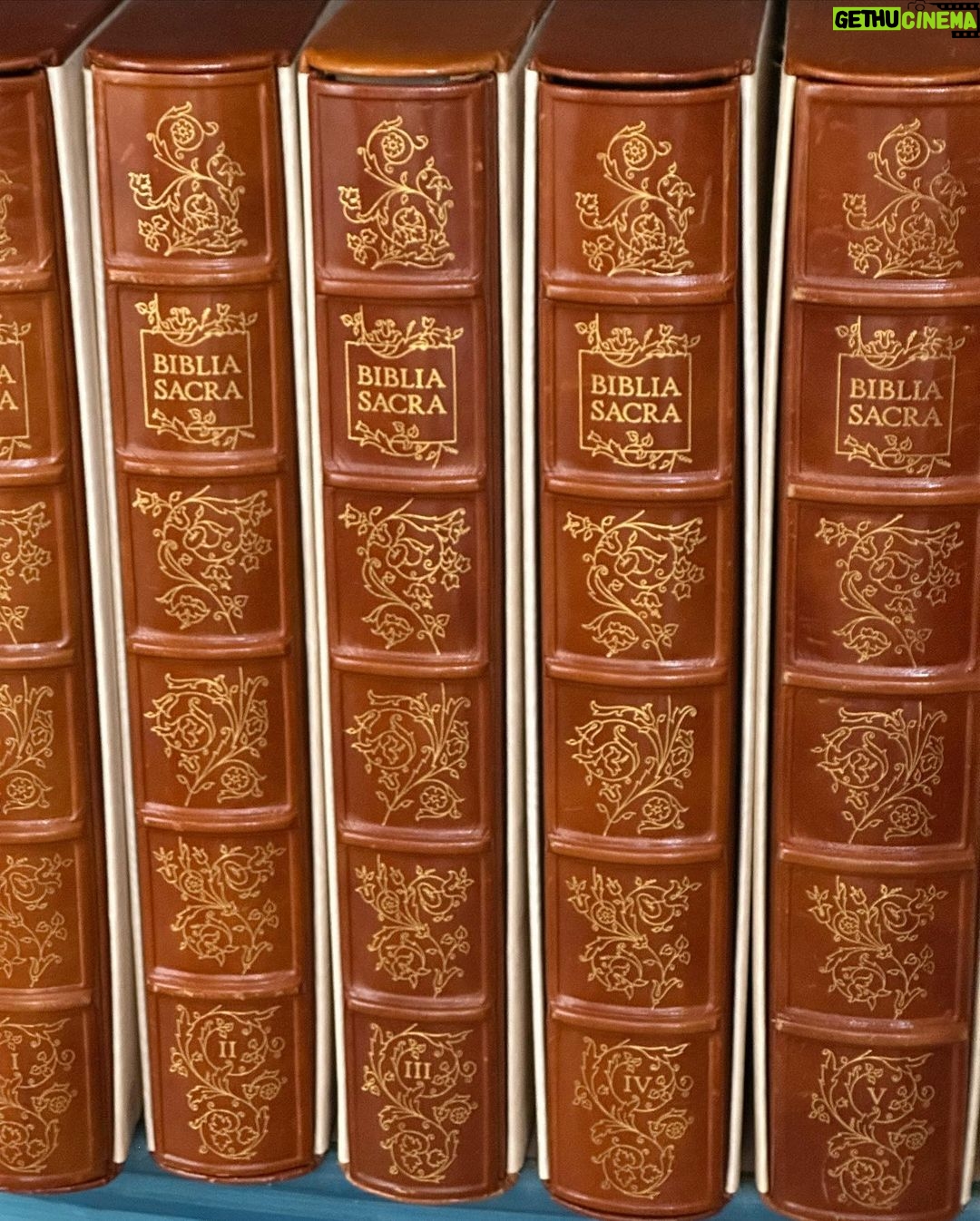 Ayesha Curry Instagram - Coolest library filled with codex artifacts from as far back as the 7th century and some Bibles that were illustrated by Salvador Dali. Fascinating.