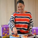 Ayesha Curry Instagram - My kids are busier than ever these days, so I love to send them off with lots of healthy food to keep them fueled throughout the day. If your family loves Annie’s as much as mine, now is the perfect time to bundle all the yummy Annie’s mac and snacks products you love! Follow 3 simple steps: 1 – spend $15 on participating Mac and Snacks. 2 – upload your receipt to annies.com/bunnybundles. And 3 – receive a free digital $5 pre-paid card. We’ll be grabbing our favorite Berry Patch Fruit snacks, Cheddar Bunnies, and the new Super! Mac to have on hand! 💜