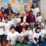 Ayesha Curry Instagram - We celebrated our 11th annual Christmas with the Currys🎄by bringing the joy of reading to all 17,000 elementary school students in the Oakland Unified School District—delivering beautiful gift boxes of books to 49 schools. That’s 85,000 books total!📚 We also made an extra special delivery to 800 students at OUSD's Manzanita Campus, with the help of our village of volunteers and partners. Students received gift boxes of books, backpacks, and other holiday treats. Plus, we announced that Manzanita will be the first of eight @ousdnews campuses to get a revitalized schoolyard in 2024 in partnership with @eatlearnplay and @kaboom! 🎉 Thank you to the dedicated community of partners and volunteers who supported this year’s #ChristmaswiththeCurrys including @workday, @currybrand, @underarmour, @chase, @literatikids, @rakuten, and @warriors. 📷 @noahgphotos/@gettyimages