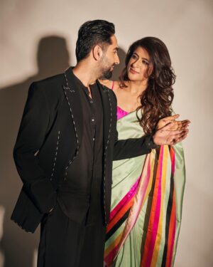Ayushmann Khurrana Instagram - Att machai hui hai is ladki ne. ❤️
Att is a word for tabahi or may be hadh in punjabi. 😅🫶
Yesterday was an amalgamation of a lot of specials and emotions. 🥹
It was our anniversary, karva chauth and most importantly screening of her directorial debut #Sharmajeekibeti at @mumbaifilmfestival. And it was such a heartwarming reception of her labour of love. It was like the best gift. 🤍Stay beautiful @tahirakashyap ❤️ *inside out*