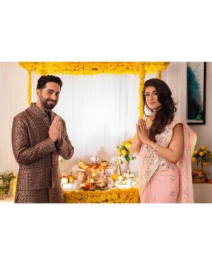 Ayushmann Khurrana Instagram - Celebrating the eco way with the most friendly God. 
May He bless everyone with love and abundance. 🙏🏽❤️