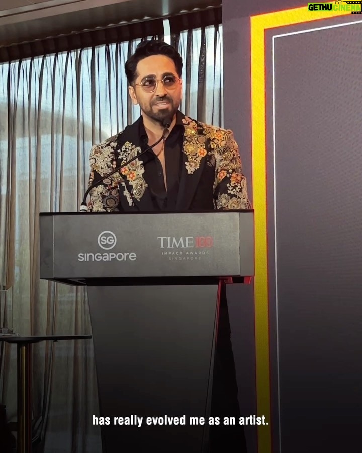 Ayushmann Khurrana Instagram - Thank you @time for validating my purpose as a human being and an artiste! Deeply humbled to represent India on this global stage. 🇮🇳❤️🏆#Time100ImpactAwards
