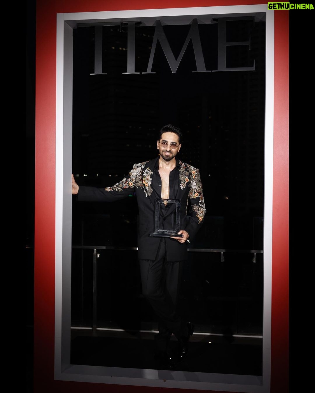 Ayushmann Khurrana Instagram - Thank you @time for validating my purpose as a human being and an artiste! Deeply humbled to represent India on this global stage. 🇮🇳❤️🏆#Time100ImpactAwards