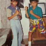 Ayushmann Khurrana Instagram - Happy birthday to the best sibling. You don’t need a charger coz you’re the energy bunny. Super funny! In the pic we look like bobby sunny. Aaj nahi shukrvaar, aaj hai shani. Happy birthday @aparshakti_khurana ❤️🥹