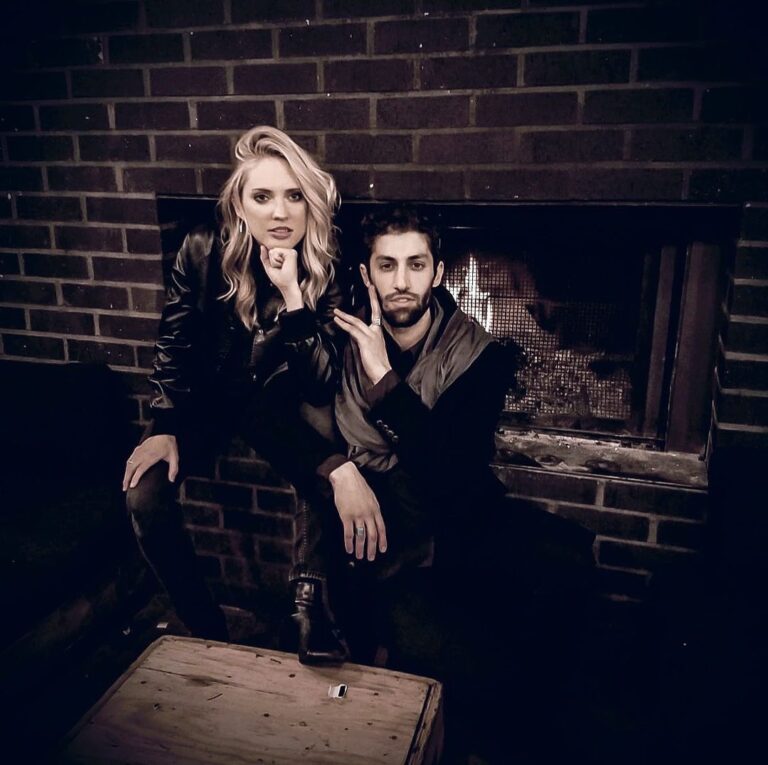 Azim Rizk Instagram - @ciarahanna20 remember when we used to casually model in front of fireplaces? . . . . . . . . . . . . #flashback #modeling #fire #middleeastern #beard #cozy #powerrangers #offduty #leatherjacket #pasttime #newhobbymaybe