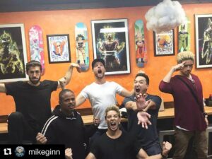 Azim Rizk Instagram - We are having absolutely no fun! 😂  #Repost @mikeginn with @get_repost
・・・
HELLO ORLANDO FLORIDA!!!
RANGERSTOP has already begun!!
Had dinner at Soupa Saiyan with my fellow Ranger Saiyans!!
Can't wait for tomorrow and the official day 1!!!!!
#soupasaiyanorlando #powerrangers #dbz #supersaiyan #ultrainstinct #Rangerstop