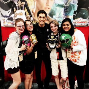 Azim Rizk Instagram - This was the best #powermorphicon yet!! It was incredible to meet all of you, hear your stories, see your tattoos, and get to know you all a bit better. Thanks for making this weekend so wonderful!! #jakethesnake #azimrizk #powerrangersmegaforce #powerrangerssupermegaforce #bestfansever #thankyouall #tattoos #powerrangers #pmc2018 #yellowranger #pinkranger #blueranger #greenranger #blackranger #redranger #silverranger #goldranger #yasuhirotakeuchi