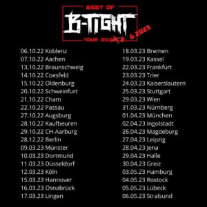 B-Tight Instagram - Viele Konzerte und Touren werden im Moment aus den verschiedensten Gründen abgesagt. Meist aber aus „produktionstechnischen“ Gründen. Fakt ist, daß momentan einfach überall zu wenig Tickets verkauft werden. Wer will/kann schon vor wenig Publikum spielen. Ich mach das! Ist mir egal ob 5 oder 500 Leute vor der Bühne stehen. Jeder einzelne zählt. Leidenschaft lässt sich nicht in Zahlen messen. 
#wirziehendurch #rettetdiekultur