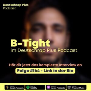 B-Tight Instagram - B-Tight im Deutschrap Plus Interview🔥

In Folge #164 sprechen wir mit dem früheren Aggro-Star über:

🎤 neue Musik und mögliche Features auf dem kommenden Album
🎤 wie realistisch eine Aggro-Reunion ist
🎤 seine Freundschaft zu Sido
 🎤 die Trennung von Aggro Berlin
🎤 Seine derzeitige Labelsituation 
🎤 die letzte Tour
🎤 was er von der aktuellen Deutschrap-Szene hält
🎤 seine Schauspielrollen in Kinofilmen
…und einiges mehr!

…und vieles mehr! 

Außerdem hat B-Tight eine Deutschrap New Wave Playlist zusammengestellt, die ihr euch unbedingt anhören solltet! -Welche Songs fehlen eurer Meinung nach in der Playlist?🤔

Lasst euch dieses spannende Interview auf keinen Fall entgehen und hört die aktuellste Folge jetzt an - den Link findest du in der Bio 🎧

Bildquelle: @b_tight 

#btight #interview #hiphop
#aggroberlin #fler #sido #bushido #podcast #deutschepodcasts #universal #podcastliebe #diesekte #frauenarzt #haftbefehl #ssio #bonezmc #gzuz #koolsavas #ekofresh #faridbang #kollegah #azad #deutschrap #massiv 
#luvre47 #ninachuba #01099 #skiaggu #juju