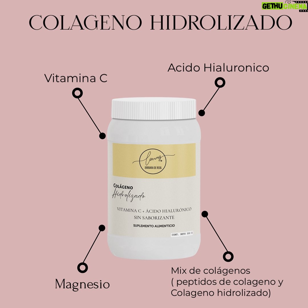 Bárbara de Regil Instagram - 🩷🛍️💋💅🏻 Colágeno Hidrolizado : el colágeno hidrolizado tiene una mejor absorción en nuestro cuerpo 🧚🏻♀️ BENEFICIOS: Recupera la elasticidad de la piel. 🧚🏻♀️ Hidrata la piel y ayuda a regenerar las células de la misma, mejorando la apariencia de las arrugas. 🧚🏻♀️ Ayuda a la constitución y regeneración de los músculos 🍑, cartílagos , articulaciones 🦵🏻y huesos . 🧚🏻♀️ Fortalece el cabello💁🏻♀️ y favorece el crecimiento. 🧚🏻♀️ Ayuda al fortalecimiento de uñas 💅🏻 y al crecimiento de pestañas 🥰 🧚🏻♀️Fortalece el sistema inmune debido a la Vitamina C. 🚨 La mezcla de péptidos y Vitamina C produce la absorción inmediata del colágeno y estimula la producción del mismo. ✅ No contiene azúcares añadidos 👏🏻 A LA VENTA EN AMAZON Y LOVINGIT.MX Mexico