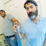 Babak Hamidian Instagram - با پارسا سر صحنه #شکاف