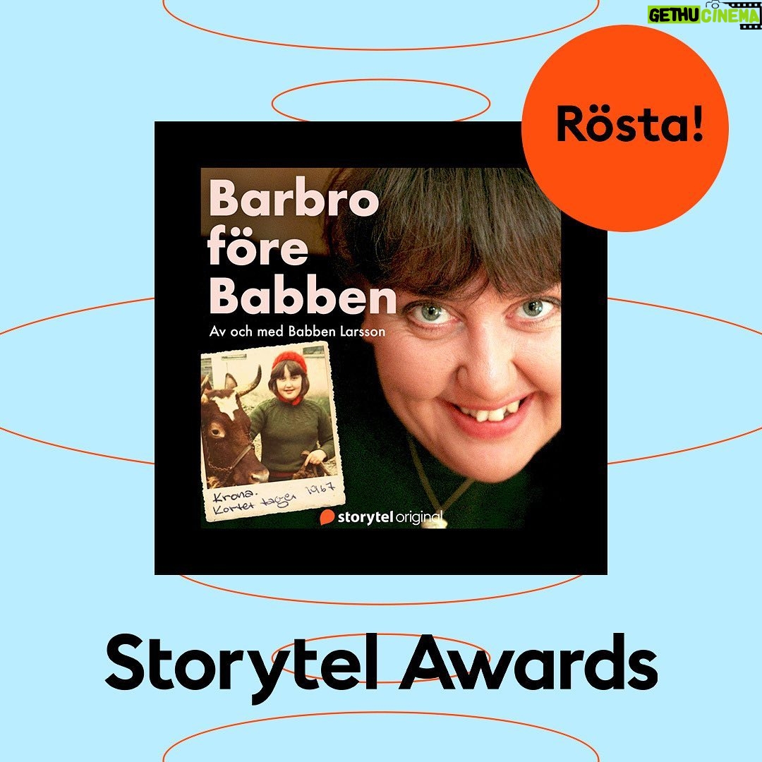 Babben Larsson Instagram - Min bok nominerad till Bästa ljudbok2022/fakta hos Storytel och idag är sista dagen ni kan rösta! Om ni lyssnat/läst och gillade, följ länken i bion ovan och rösta 🥰