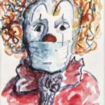 Babben Larsson Instagram - Denna tystade clown är skänkt till stadsbrudarnas välgörenhetsauktion av konstnären själv, Sanna Ekman! (Ursäkta för dålig upplösning av bilddn) Detta och mycket mer av vintage, design och konst finns bland utropen på Metropols hemsida. Auktionen är 13 nov men ni kan bjuda tedan nu online. Länk i bio!