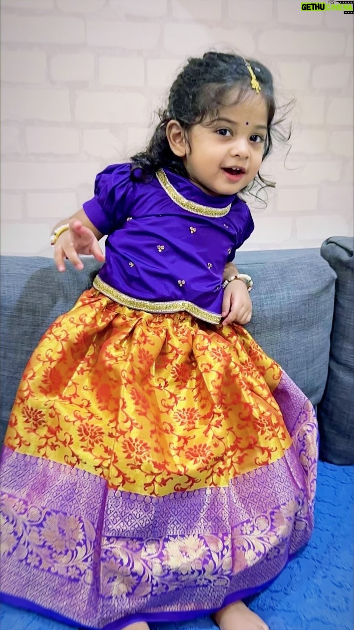 Baby Vedya Instagram - Bujji bomma Wearing @vedyavastralaya Sankranti collection 💜❤️ Follow @babyvedya #babyvedya #babyfever #babiesofinstagram #babyshop #babymodel #babiesofig #babyfashion #babiesenthusiasts #babyphotography #2yearsold #babyreels #babyvideos #babygirl #baby #angel #instablackandwhite #babieswithstyle #cutiepies #model #newborn #instababy #iloveyou #reelsviralvideo #2years #trendingreel #viralvideo #reelsviral #cutebabiesofinstagram #instagood #viralposts Hyderabad
