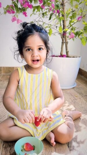 Baby Vedya Instagram - Strawberry 🍓 lover 🥰
Follow @babyvedya
#babyvedya
#babyfever #babiesofinstagram #babyshop #babymodel #babiesofig #babyfashion #babiesenthusiasts #babyphotography #2yearsold #babyreels #babyvideos #babygirl #baby #angel #instablackandwhite #babieswithstyle #cutiepies #model #newborn #instababy #teluguyoutube #reelsviralvideo #2years 
#trendingreel #viralvideo #reelsviral #teluguvlogs #teluguvlog #minivlog