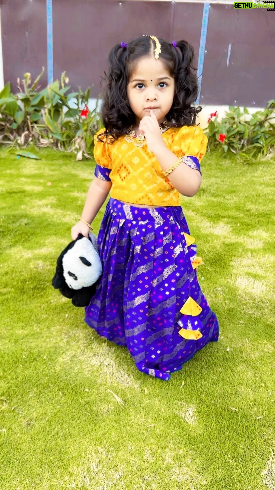 Baby Vedya Instagram - @ss_queens_wardrobe has the perfect Sankranti 🌾 Collection and we are obsessed with their designs 🥰 Shop for this Sankranti and get your kids dolled up for this festive season 😍 Outfit: @ss_queens_wardrobe Follow @babyvedya #babyvedya #babyfever #babiesofinstagram #babyshop #babymodel #babiesofig #babyfashion #babiesenthusiasts #babyphotography #2yearsold #babyreels #babyvideos #babygirl #baby #angel #instablackandwhite #babieswithstyle #cutiepies #model #newborn #instababy #iloveyou #reelsviralvideo #2years #trendingreel #viralvideo #reelsviral #cutebabiesofinstagram #instagood #viralposts Hyderabad