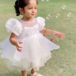 Baby Vedya Instagram – Little butterfly 🦋 
Outfit: @krazeva_ Hyderabad