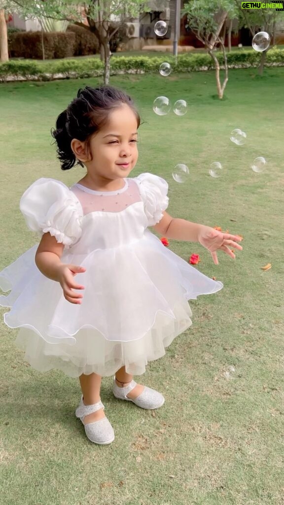 Baby Vedya Instagram - Little butterfly 🦋 Outfit: @krazeva_ Hyderabad